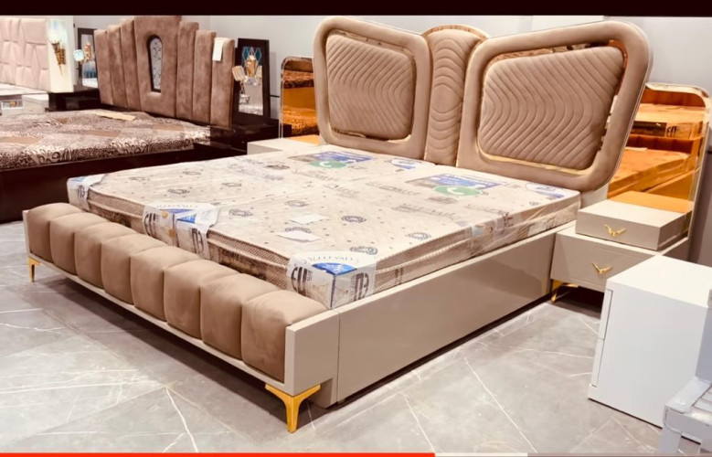 Stylish Bed With Side Drawer